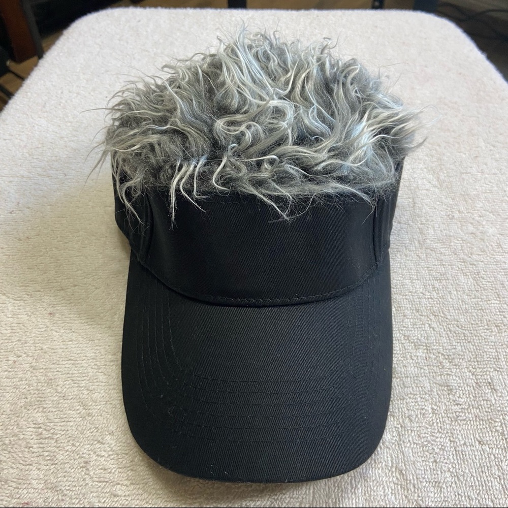 Men's Hair Visor ​Sun Hats Visor with Fake Hair (New)